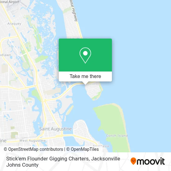 Stick'em Flounder Gigging Charters map