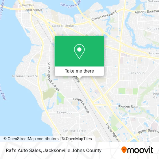 Raf's Auto Sales map