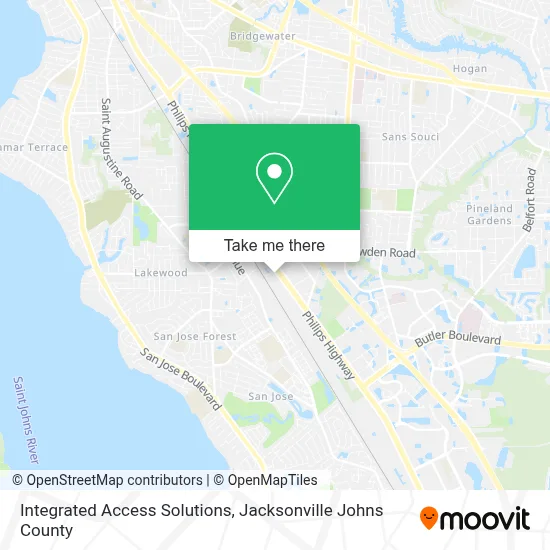 Integrated Access Solutions map