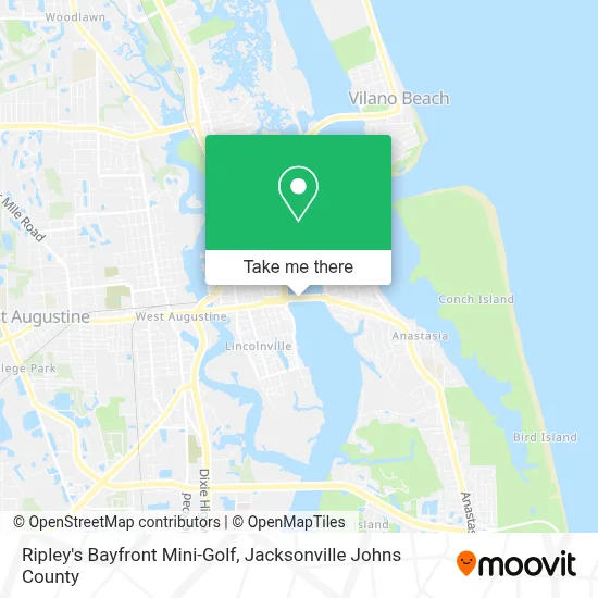 Ripley's Bayfront Mini-Golf map