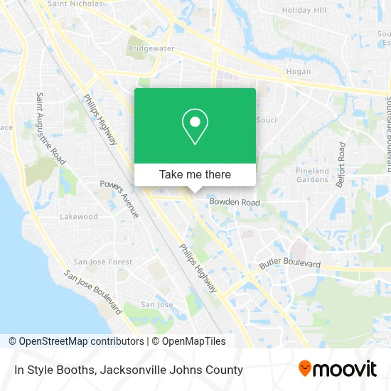 In Style Booths map
