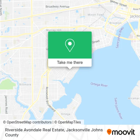 Riverside Avondale Real Estate map