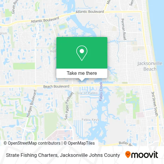 Strate Fishing Charters map