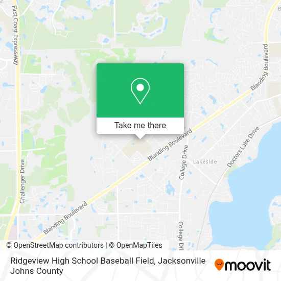 Ridgeview High School Baseball Field map