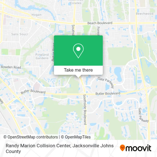 Randy Marion Collision Center map