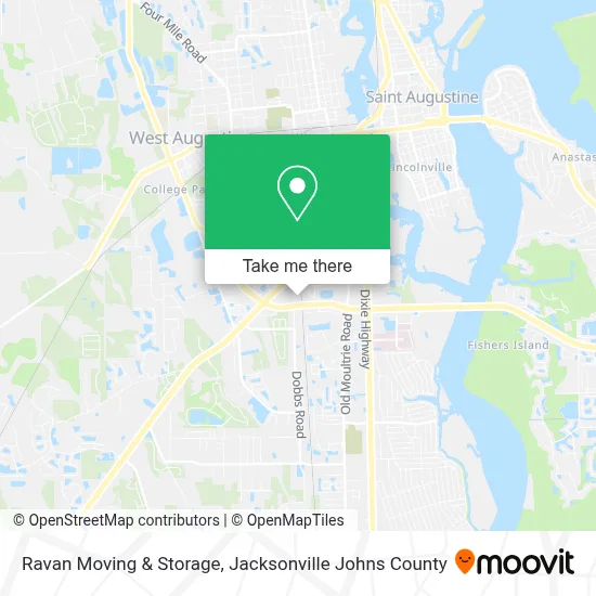 Ravan Moving & Storage map