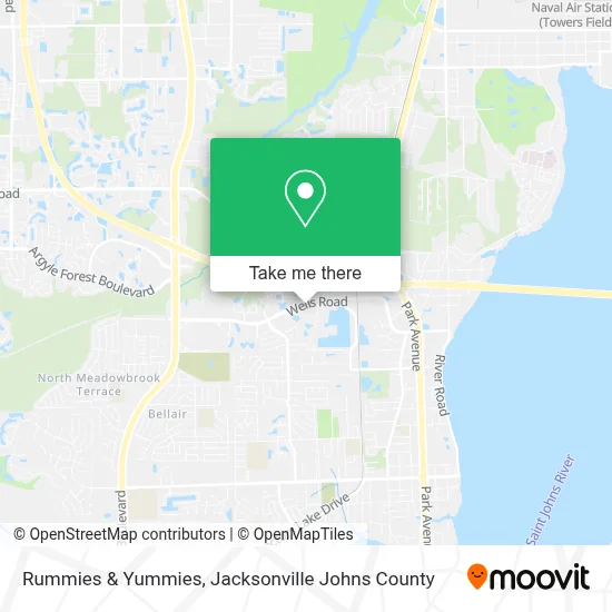 Rummies & Yummies map