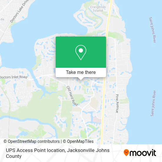 UPS Access Point location map