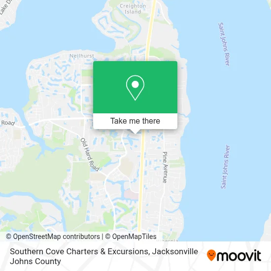 Southern Cove Charters & Excursions map