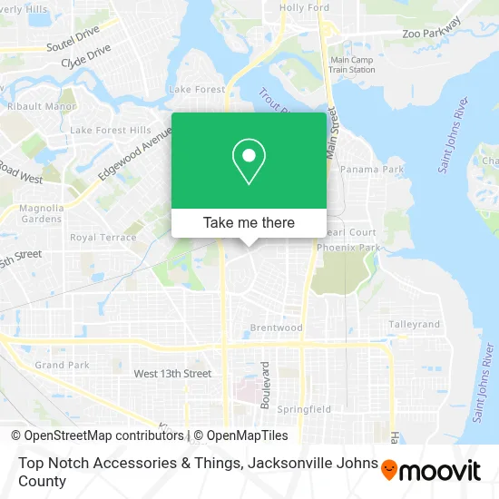 Top Notch Accessories & Things map