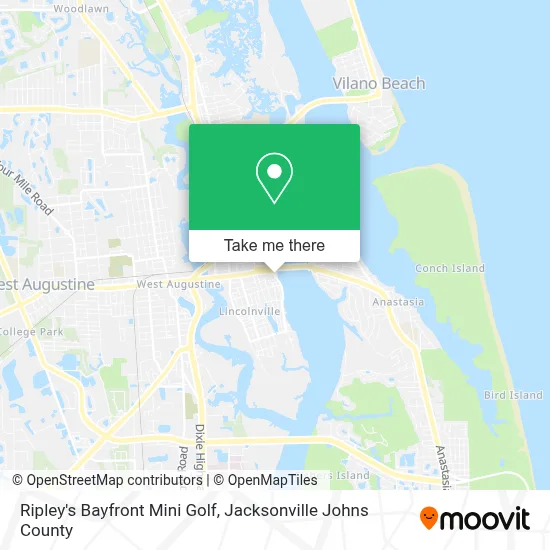 Ripley's Bayfront Mini Golf map
