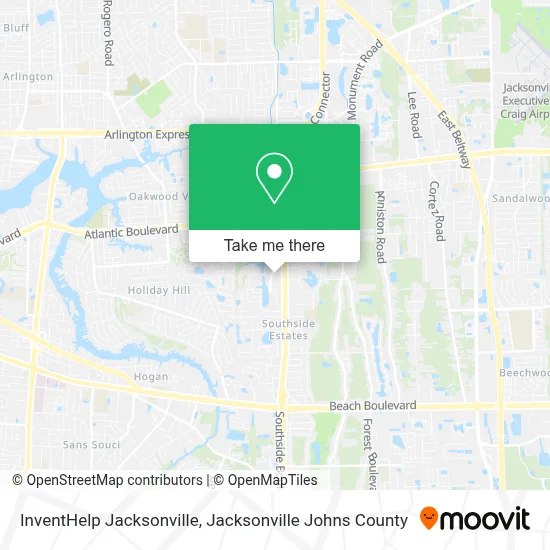 InventHelp Jacksonville map
