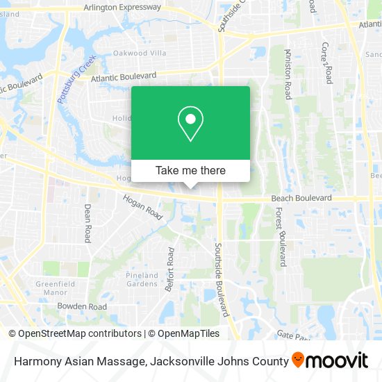 Harmony Asian Massage map