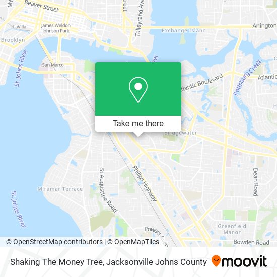 Shaking The Money Tree map