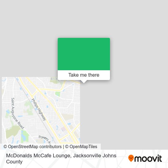 Mapa de McDonalds McCafe Lounge