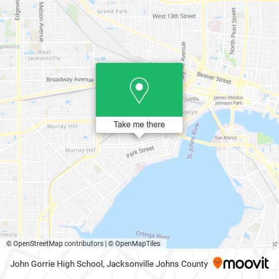 Mapa de John Gorrie High School