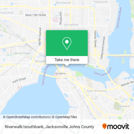 Mapa de Riverwalk/southbank