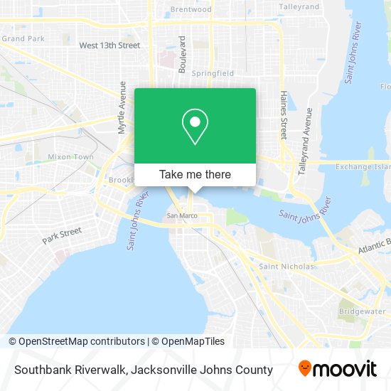 Southbank Riverwalk map