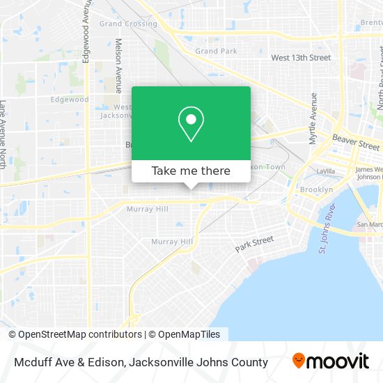 Mcduff Ave & Edison map