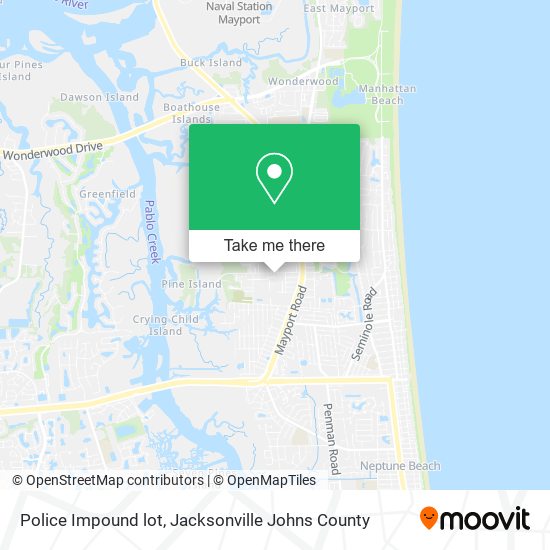 Mapa de Police Impound lot