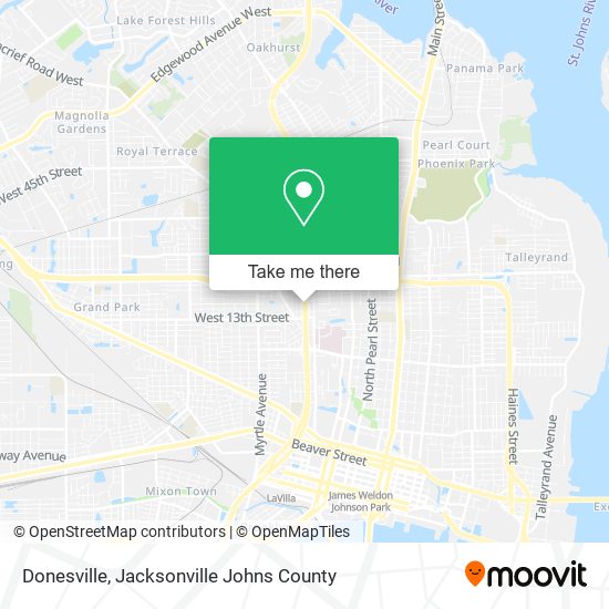 Donesville map