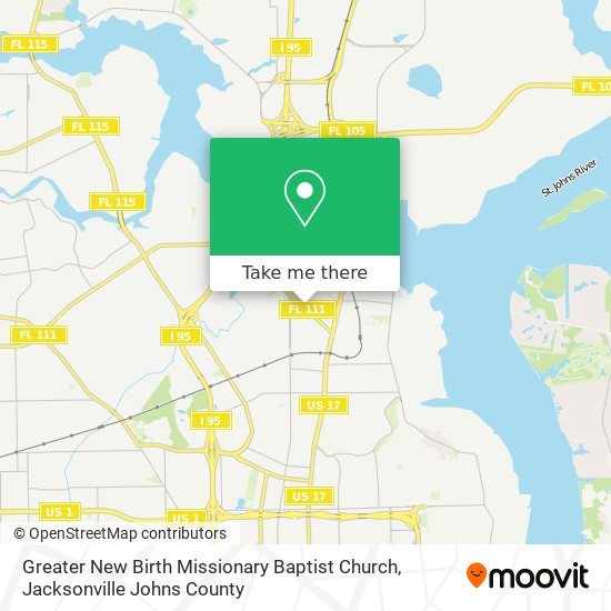 Mapa de Greater New Birth Missionary Baptist Church