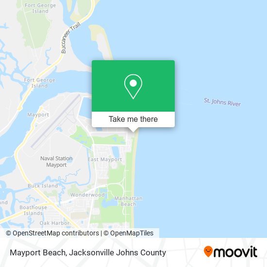 Mayport Beach map