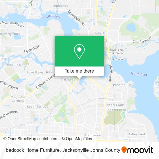 Mapa de badcock Home Furniture