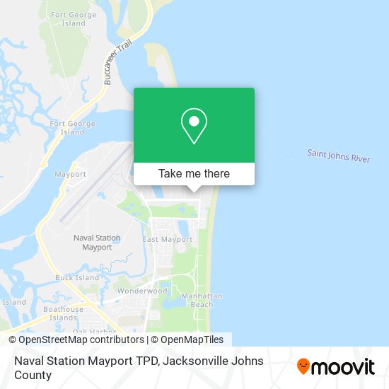 Naval Station Mayport TPD map