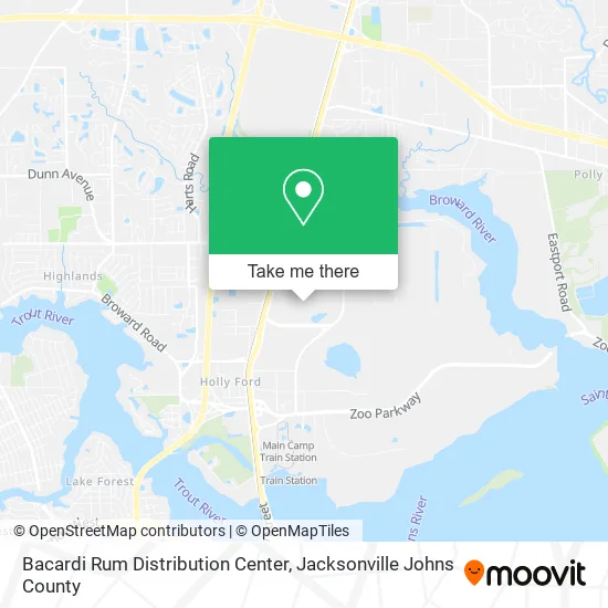 Bacardi Rum Distribution Center map