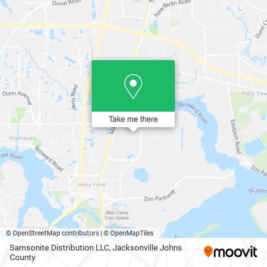 Samsonite Distribution LLC map