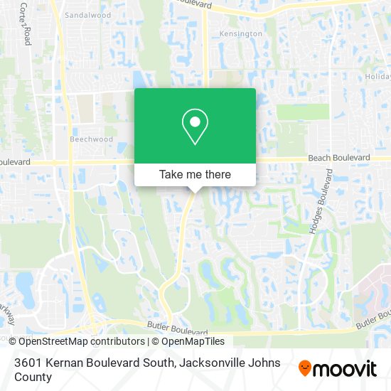Mapa de 3601 Kernan Boulevard South