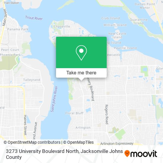 Mapa de 3273 University Boulevard North