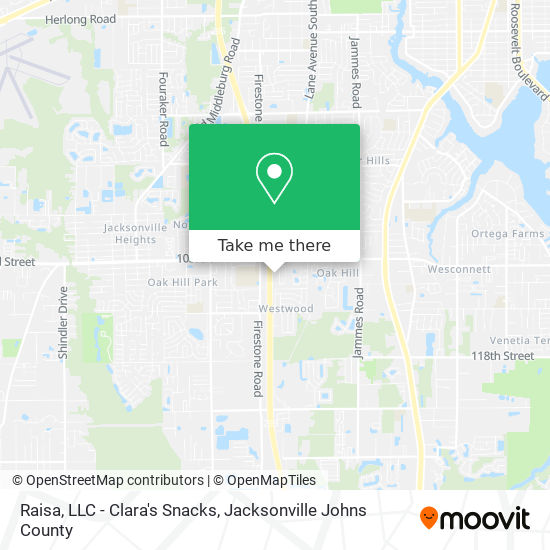 Raisa, LLC - Clara's Snacks map