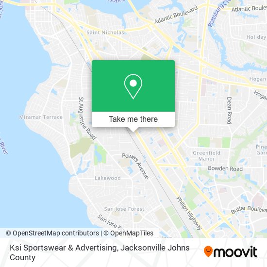 Mapa de Ksi Sportswear & Advertising