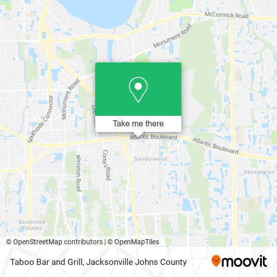 Taboo Bar and Grill map