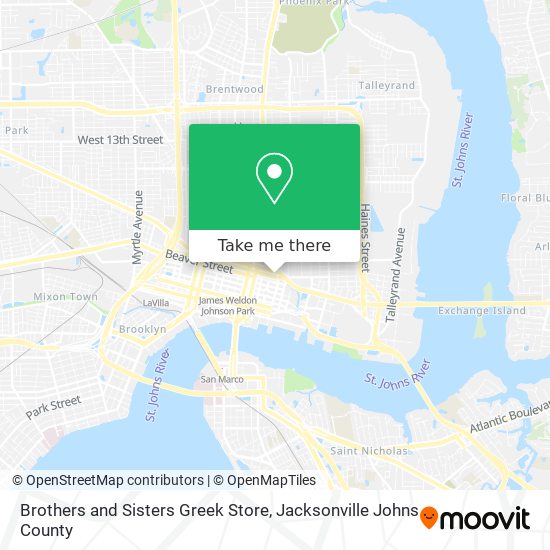 Brothers and Sisters Greek Store map