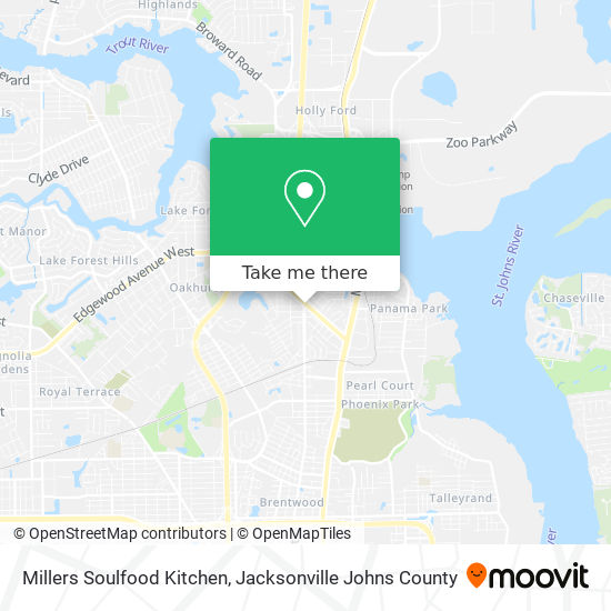 Millers Soulfood Kitchen map