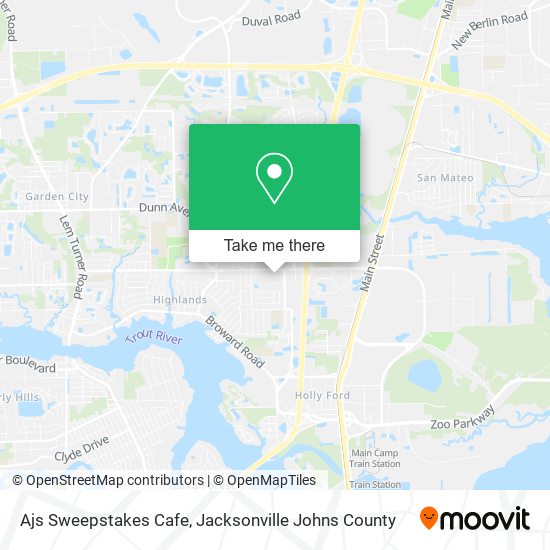 Ajs Sweepstakes Cafe map