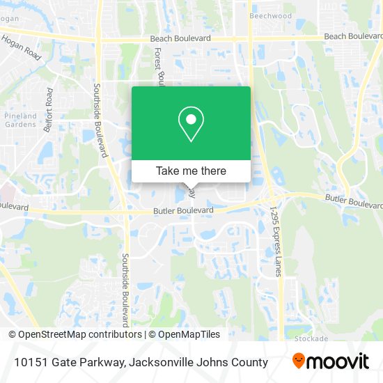 Mapa de 10151 Gate Parkway