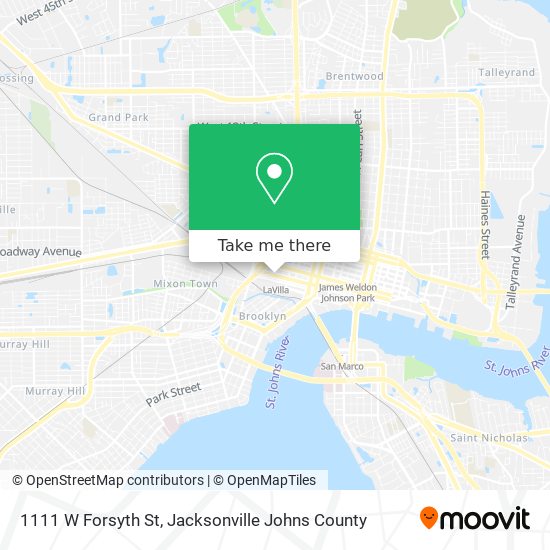 1111 W Forsyth St map