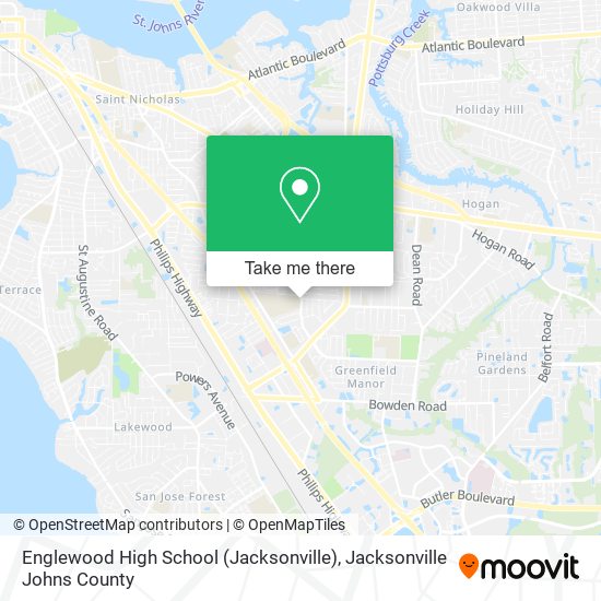 Englewood High School (Jacksonville) map