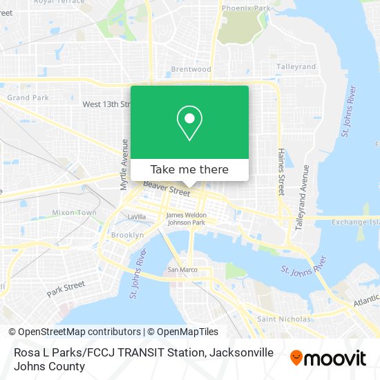 How to get to Rosa L Parks / FCCJ TRANSIT Station in Jacksonville by bus?