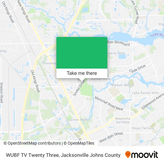 WUBF TV Twenty Three map