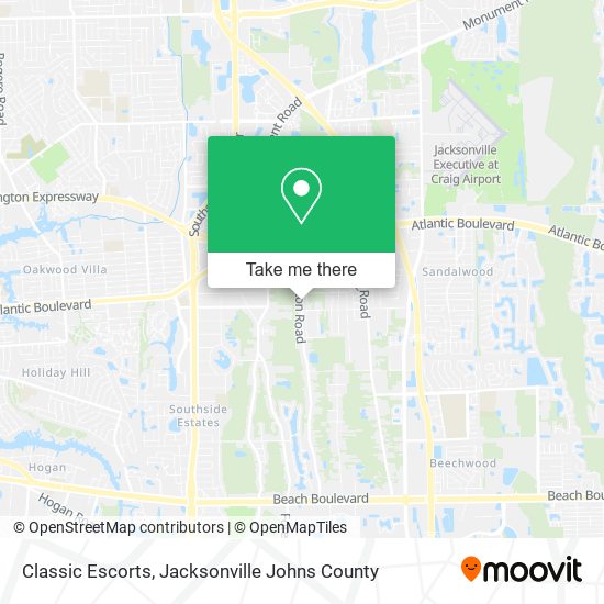 Classic Escorts map