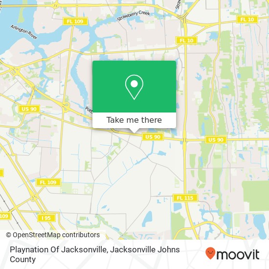 Playnation Of Jacksonville map
