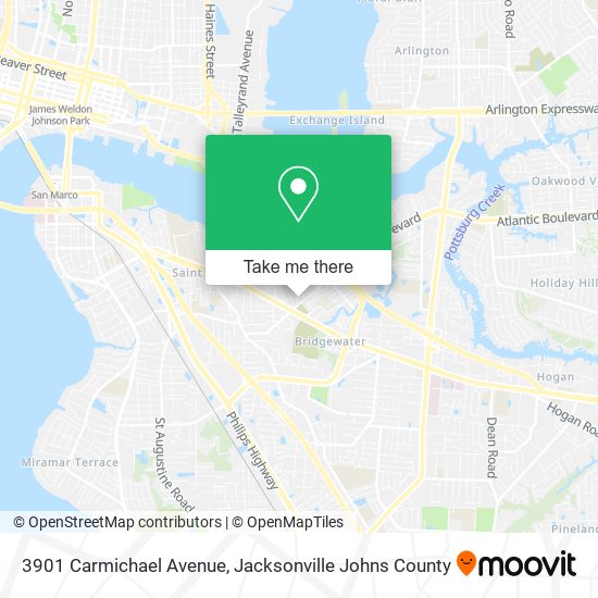 Mapa de 3901 Carmichael Avenue