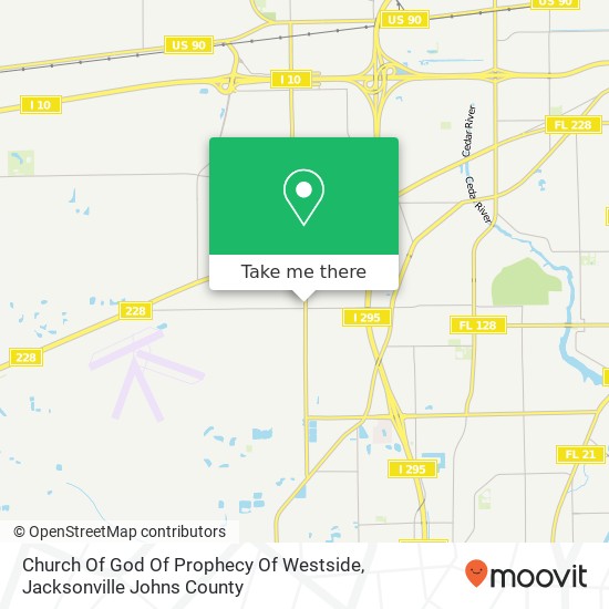 Church Of God Of Prophecy Of Westside map