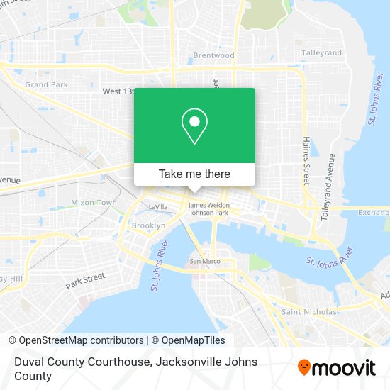 How to get to Duval County Courthouse in Jacksonville by bus?