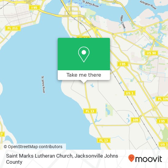 Mapa de Saint Marks Lutheran Church